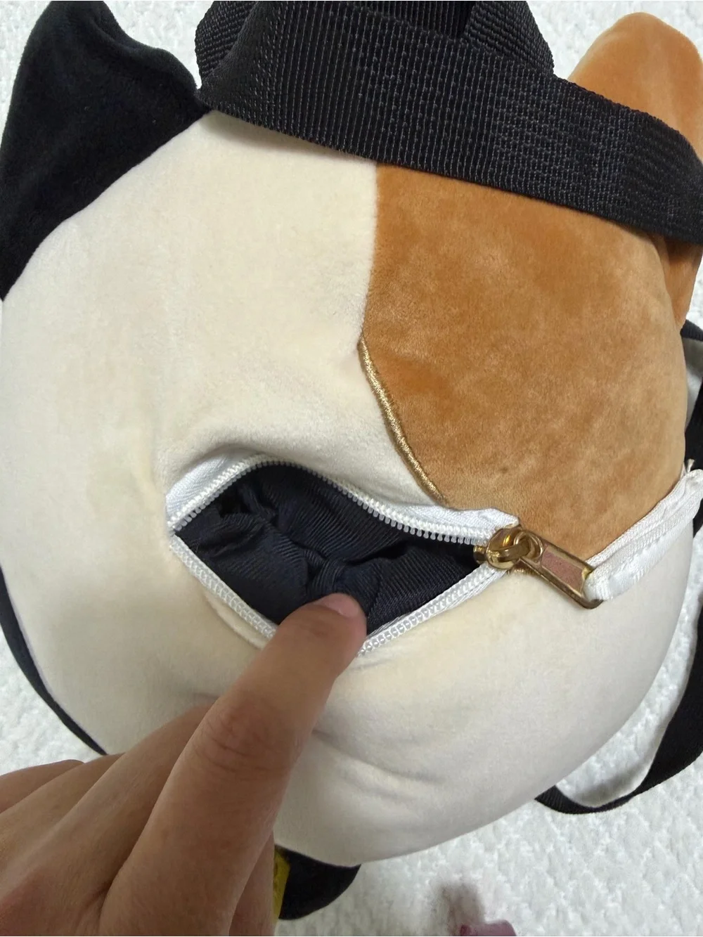 Squishmallows Calico Cat Backpack Small Pocket